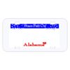 Personalized 3 X 6 Heavy Duty Plastic License Plate Thumbnail