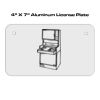 4 X 7 Aluminum License Plate  Thumbnail