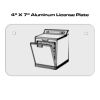 4 X 7 Aluminum License Plate  Thumbnail