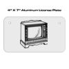 4 X 7 Aluminum License Plate  Thumbnail