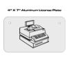 4 X 7 Aluminum License Plate  Thumbnail
