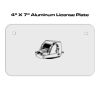 4 X 7 Aluminum License Plate  Thumbnail