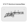 4 X 7 Aluminum License Plate  Thumbnail
