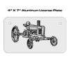 4 X 7 Aluminum License Plate  Thumbnail