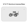 4 X 7 Aluminum License Plate  Thumbnail