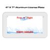 4 X 7 Aluminum License Plate  Thumbnail