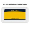 4 X 7 Aluminum License Plate  Thumbnail