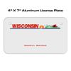 4 X 7 Aluminum License Plate  Thumbnail