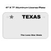 4 X 7 Aluminum License Plate  Thumbnail