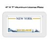 4 X 7 Aluminum License Plate  Thumbnail