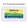 4 X 7 Aluminum License Plate  Thumbnail