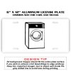 6 X 12 Full Size Aluminum License Plate for Cars and Trucks  Thumbnail