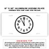 6 X 12 Full Size Aluminum License Plate for Cars and Trucks  Thumbnail