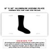 6 X 12 Full Size Aluminum License Plate for Cars and Trucks  Thumbnail