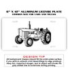 6 X 12 Full Size Aluminum License Plate for Cars and Trucks  Thumbnail