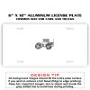 6 X 12 Full Size Aluminum License Plate for Cars and Trucks  Thumbnail