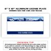 6 X 12 Full Size Aluminum License Plate for Cars and Trucks  Thumbnail