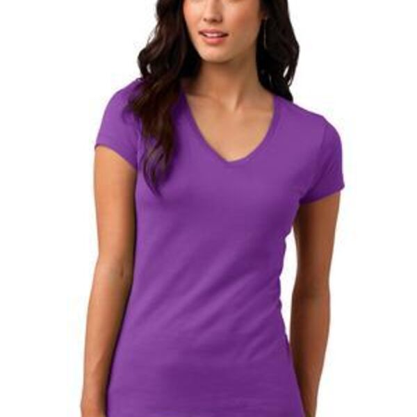 Juniors Vintage Wash V Neck Tee Thumbnail