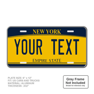 New York Personalized 6" X 12" Novelty License Plate  Thumbnail