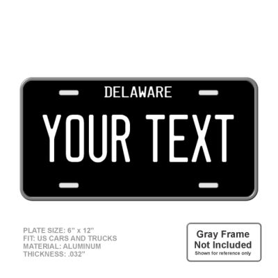 Delaware Full Size 6" X 12" Personalized Novelty License Plate Thumbnail