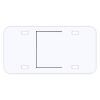 Personalized 3 X 6 Heavy Duty Plastic License Plate Thumbnail