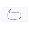 Personalized 3 X 6 Heavy Duty Plastic License Plate Thumbnail