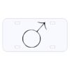 Personalized 3 X 6 Heavy Duty Acrylic / Plastic License Plate Thumbnail