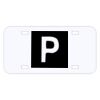 Personalized 3 X 6 Heavy Duty Plastic License Plate Thumbnail