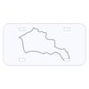 Personalized 3 X 6 Heavy Duty Acrylic / Plastic License Plate Thumbnail