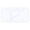 Personalized 3 X 6 Heavy Duty Plastic License Plate Thumbnail