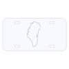 Personalized 3 X 6 Heavy Duty Acrylic / Plastic License Plate Thumbnail