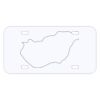 Personalized 3 X 6 Heavy Duty Acrylic / Plastic License Plate Thumbnail