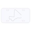 Personalized 3 X 6 Heavy Duty Acrylic / Plastic License Plate Thumbnail