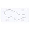 Personalized 3 X 6 Heavy Duty Acrylic / Plastic License Plate Thumbnail