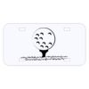 Personalized 3 X 6 Heavy Duty Acrylic / Plastic License Plate Thumbnail