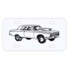 Personalized 3 X 6 Heavy Duty Plastic License Plate Thumbnail