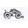 Personalized 3 X 6 Heavy Duty Plastic License Plate Thumbnail