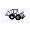 Personalized 3 X 6 Heavy Duty Plastic License Plate Thumbnail