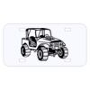 Personalized 3 X 6 Heavy Duty Plastic License Plate Thumbnail