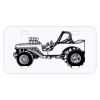 Personalized 3 X 6 Heavy Duty Plastic License Plate Thumbnail