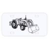 Personalized 3 X 6 Heavy Duty Acrylic / Plastic License Plate Thumbnail