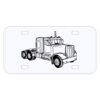 Personalized 3 X 6 Heavy Duty Plastic License Plate Thumbnail