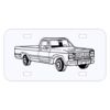 Personalized 3 X 6 Heavy Duty Plastic License Plate Thumbnail