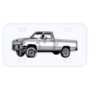 Personalized 3 X 6 Heavy Duty Plastic License Plate Thumbnail
