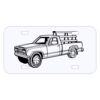 Personalized 3 X 6 Heavy Duty Plastic License Plate Thumbnail
