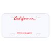 Personalized 3 X 6 Heavy Duty Plastic License Plate Thumbnail