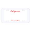 Personalized 3 X 6 Heavy Duty Plastic License Plate Thumbnail