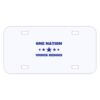 Personalized 3 X 6 Heavy Duty Plastic License Plate Thumbnail