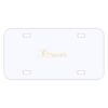 Personalized 3 X 6 Heavy Duty Plastic License Plate Thumbnail