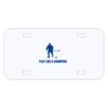 Personalized 3 X 6 Heavy Duty Plastic License Plate Thumbnail